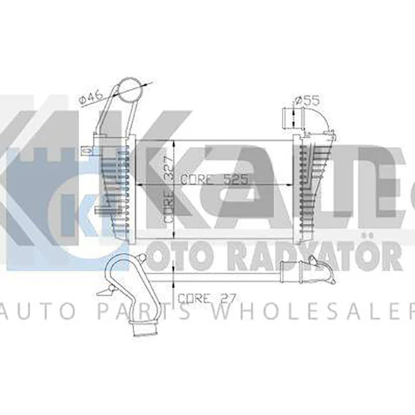 6302082 TURBO RADYATÖRÜ (MANUEL) OPEL ASTRA-H (A1.7DTR/A1.7DTJ) 07- İTHAL ürün görseli