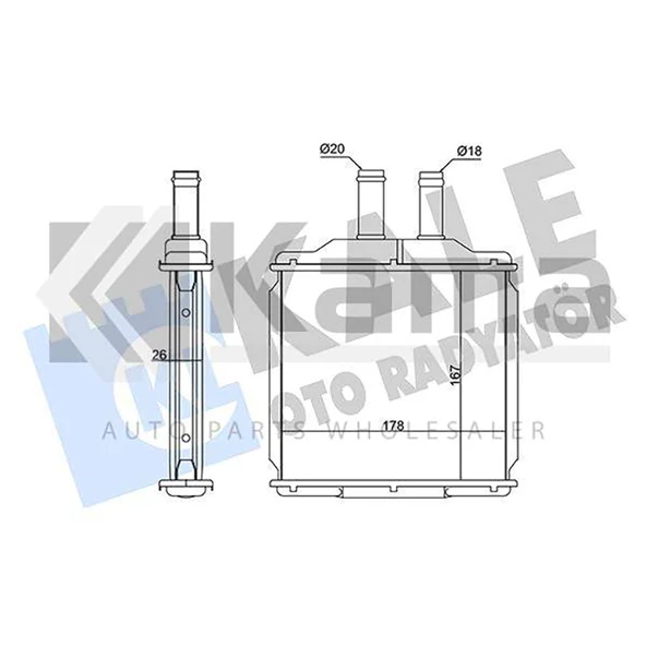 96554446 Kampanya KALORİFER RADYATÖRÜ CHEVROLET LACETTI J200 03-12 İTHAL - 1