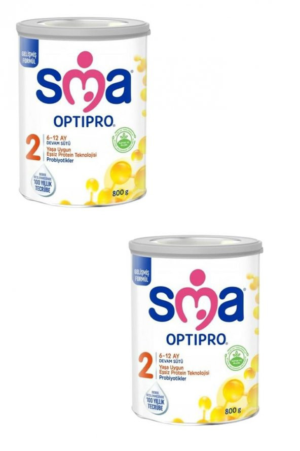 SMA Optipro Probiyotik 2 Devam Sütü 800 gr x 2 Adet