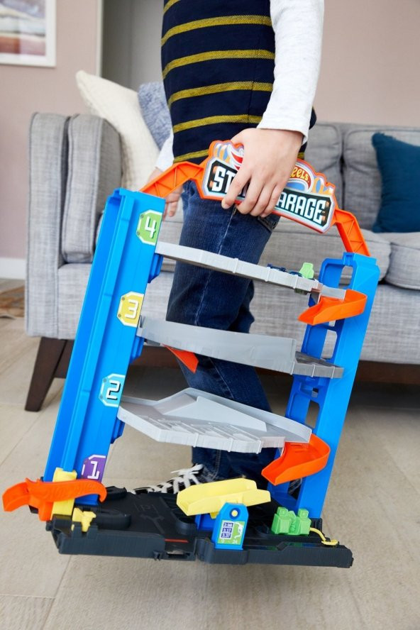 Hot Wheels Maceraya Başlangıç Garajı, 4 Katlı, 3-8 Yaş Arası Çocuklar İçin GNL70 - 4