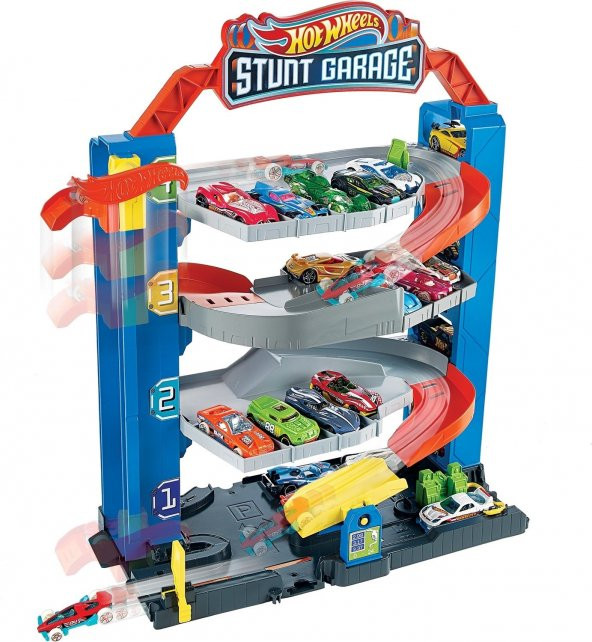 Hot Wheels Maceraya Başlangıç Garajı, 4 Katlı, 3-8 Yaş Arası Çocuklar İçin GNL70 - 6