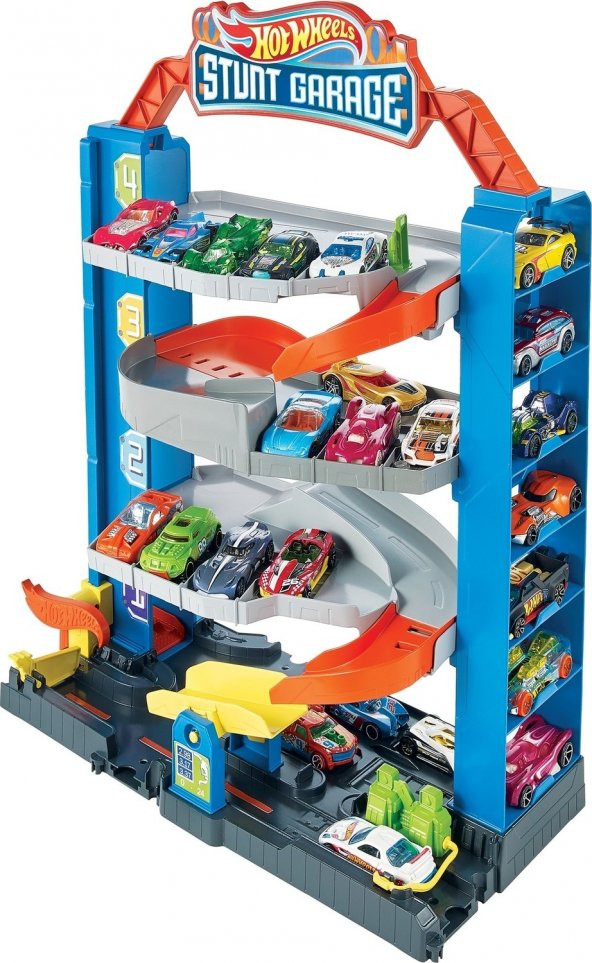 Hot Wheels Maceraya Başlangıç Garajı, 4 Katlı, 3-8 Yaş Arası Çocuklar İçin GNL70 - 7