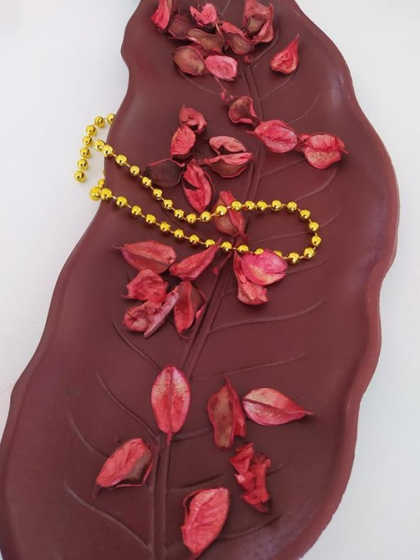 Modern Dekoratif Otantik Yaprak Mumluk Biblo Masaüstü Süsü - 3