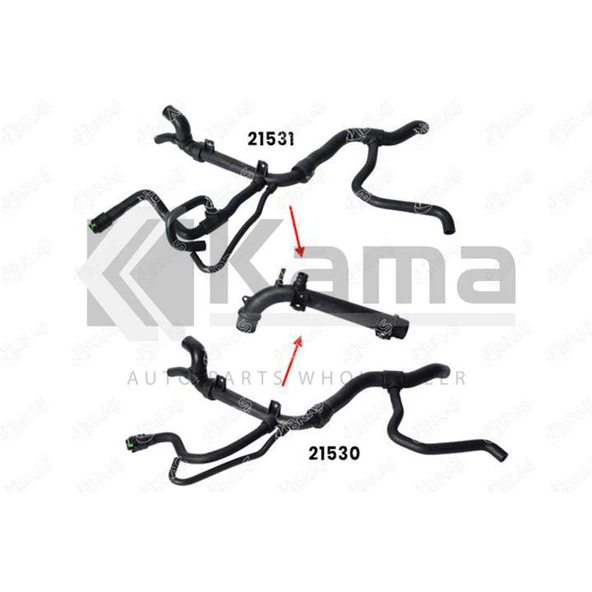 1336119-1336125 RADYATÖR MOTOR BAĞLANTI HORTUMU OPEL VECTRA-B (X1.8XE/X2.0XEV) 96- İTHAL