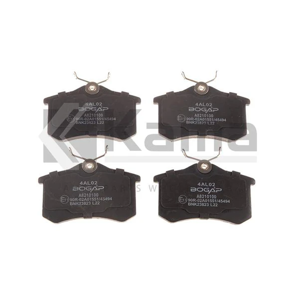 1H0698451G-3649110 FREN BALATASI ARKA (E-MARK) OPEL CROSSLAND 21- / CROSSLAND-X 17-20 / VW GOLF-7 13- / GOLF-6 09- / GOLF-5 13- / JETTA-4 10- / AUD İTHAL