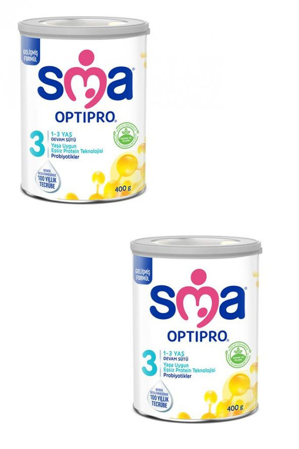 SMA Optipro Probiyotik 3 Devam Sütü 400 gr x 2 Adet