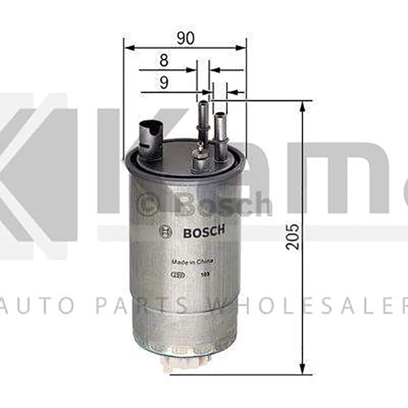 813058 MAZOT FİLTRESİ OPEL MERIVA-A (1.3CDTI) 06- İTHAL