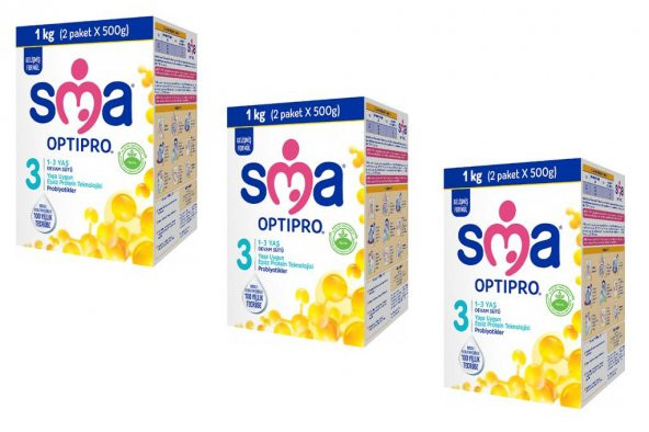 SMA Optipro Probiyotik 3 Devam Sütü 1000 gr x 3 Adet