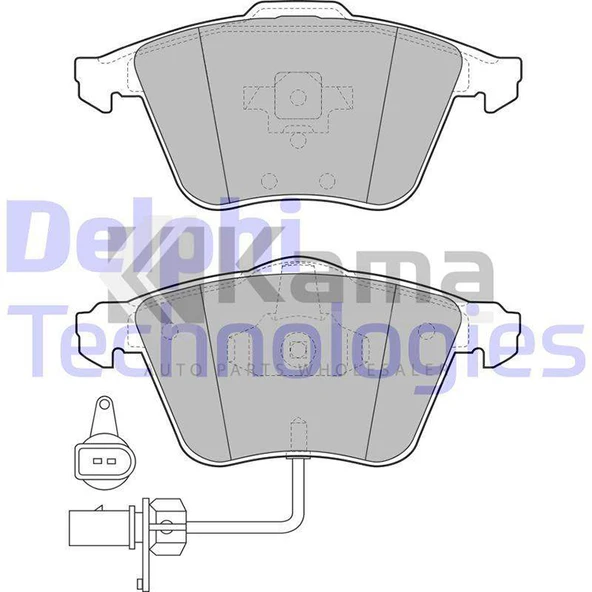 8E0698151L-4F0698151A FREN BALATASI ÖN AUDI A4 / A6 İTHAL ürün görseli 1