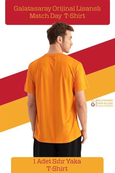 Galatasaray Orijinal Lisanslı Match Day T-Shirt Metin Oktay Baskılı Hediyelik Ahşap Kutulu - 3