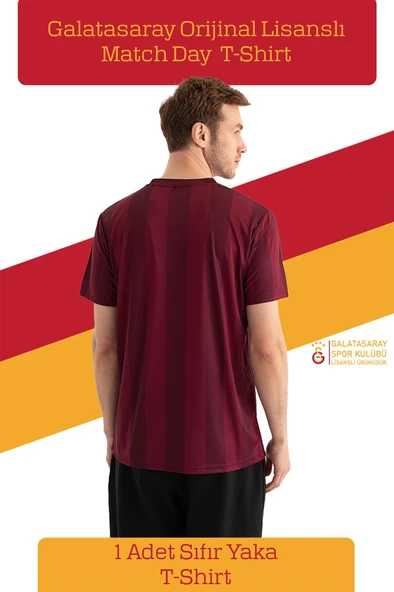 Galatasaray Orijinal Lisanslı Match Day T-Shirt + Şal Kaşkol Set Hediyelik Ahşap Kutulu - Resim 12