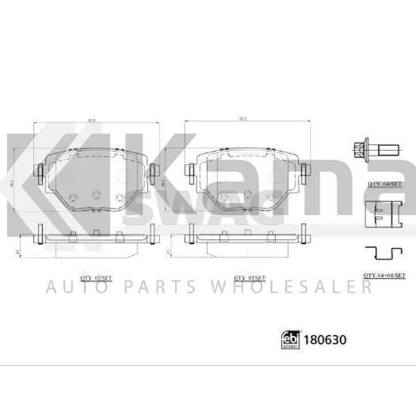 1681449980 FREN BALATASI ARKA OPEL CORSA-F 20- İTHAL ürün görseli 1