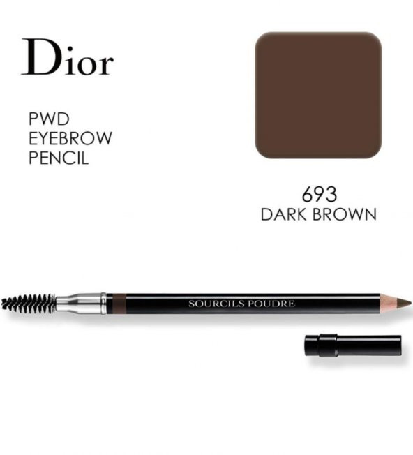 Dior Pudra Kaş Kalemi - Powder Eyebrow Pencil 693 Dark
