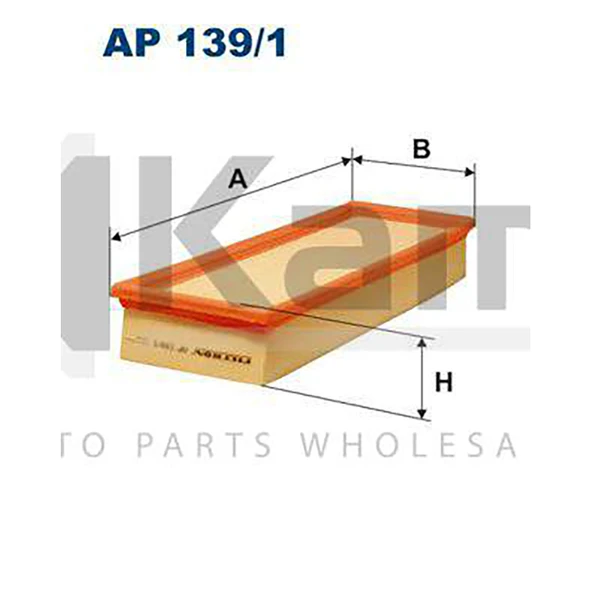 6K0129620-6K0129620B HAVA FİLTRESİ VW CLASSIC / SEAT CORDOBA (AFT 1.6) 94-01 İTHAL