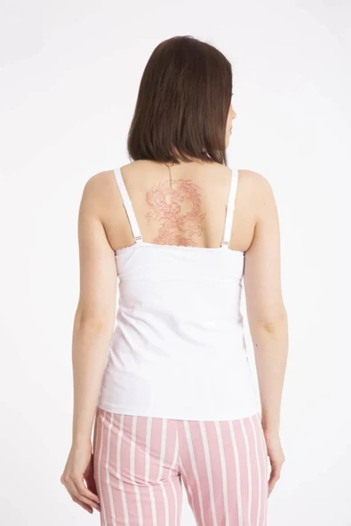 Kapbirtane Kadın Emzirme Likralı Atlet 2013 - 1 Adet  Siyah 85B - Resim 5