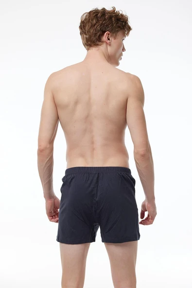 Kapbirtane Malabadi Erkek Geniş Kalıp Büyük Beden %100 Pamuk Battal Boxer 90024- 3 Adet  4XL Gri - Resim 6