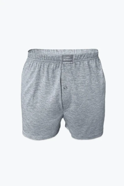 Kapbirtane Malabadi Erkek Geniş Kalıp Büyük Beden %100 Pamuk Battal Boxer 90024- 6 Adet  Gri 6XL
