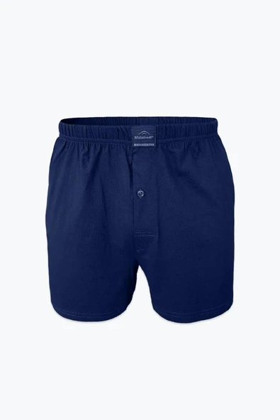 Kapbirtane Malabadi Erkek Geniş Kalıp Büyük Beden %100 Pamuk Battal Boxer 90024- 6 Adet  Lacivert 5XL