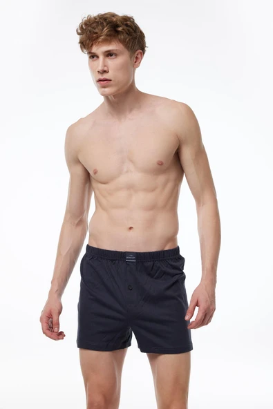 Kapbirtane Malabadi Erkek Geniş Kalıp Büyük Beden %100 Pamuk Battal Boxer 90024- 6 Adet  4XL Siyah - Resim 5