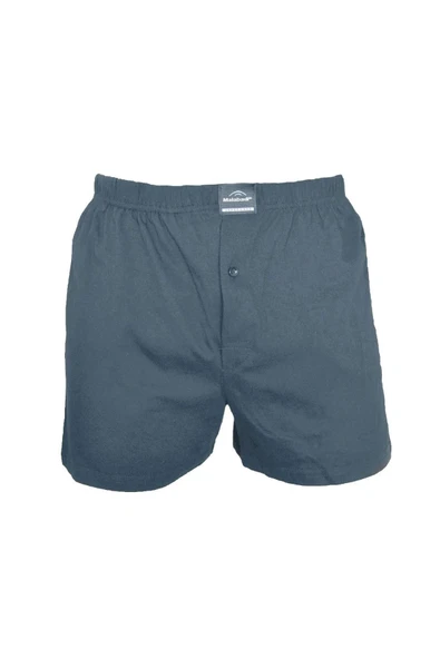 Kapbirtane Malabadi Erkek Geniş Kalıp Büyük Beden %100 Pamuk Battal Boxer 90024- 6 Adet  Füme 7XL
