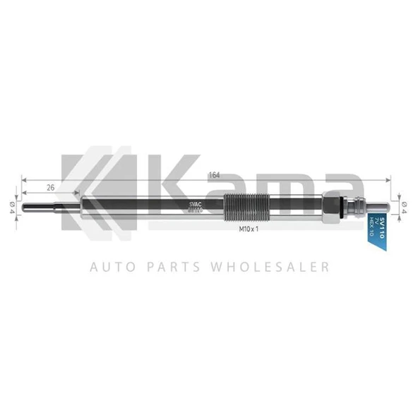 4451750-8200561251 ISITMA BUJİSİ OPEL VIVARO-A (2.0CDTI) 06-12 / MOVANO-B (2.3CDTI) 10- / RENAULT MASTER-III (2.3DCI) 10- / TRAFIC-II İTHAL