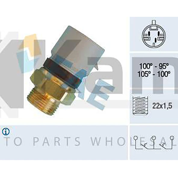 1341042 RADYATÖR FAN MÜŞÜRÜ OPEL VECTRA-B İTHAL