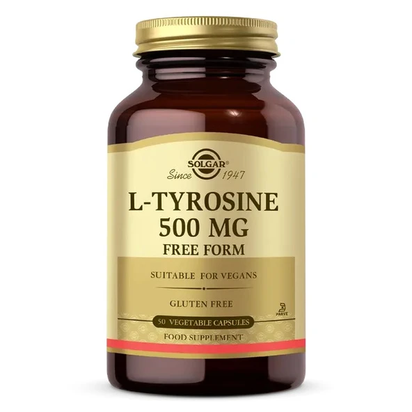 Solgar L-Tyrosine 500 Mg 50 Kapsül