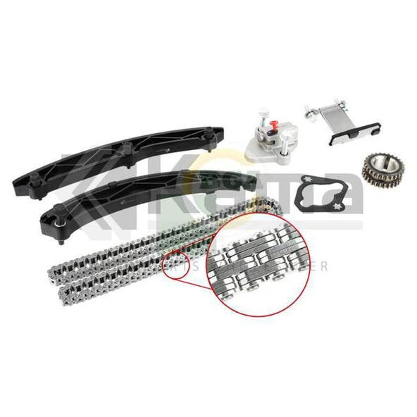 95528475-12672278 Yeni (bg-green) EKSANTRİK ZİNCİR SETİ OPEL INSIGNIA-B (B1.5SFT) 18- / MOKKA-X (B1.4XFT) 17- / ASTRA-K (B1.4XFT) 16- İTHAL