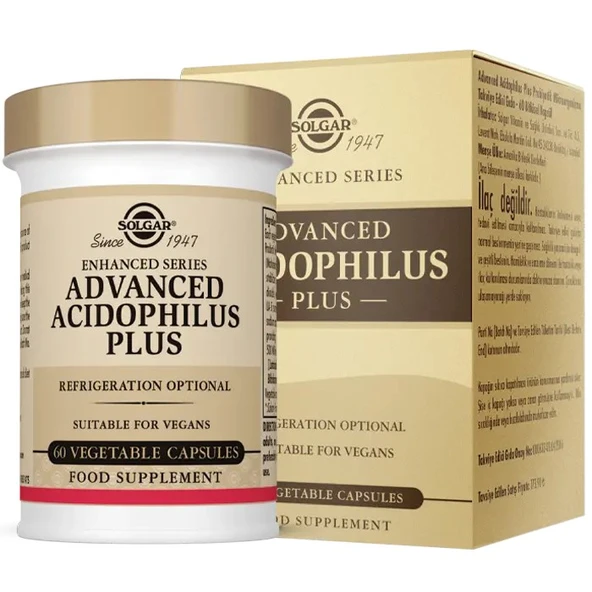 Solgar Advanced Acidophilus Plus 60 Kapsül - 1