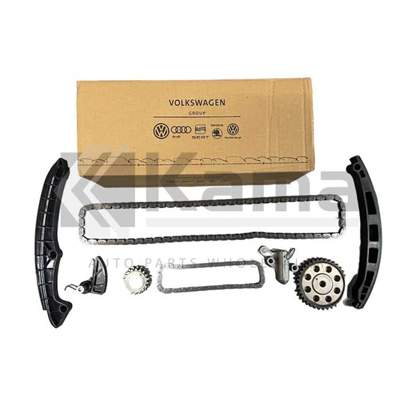 03C198229 EKSANTRİK ZİNCİR SETİ (OEM) (8 PARÇA FULL SET) VW GOLF-5 / GOLF-6 / POLO 6R / JETTA / PASSAT / PASSAT-CC / SCIROCCO / TIGUAN / AUDI A3 / SEAT LEON İTHAL