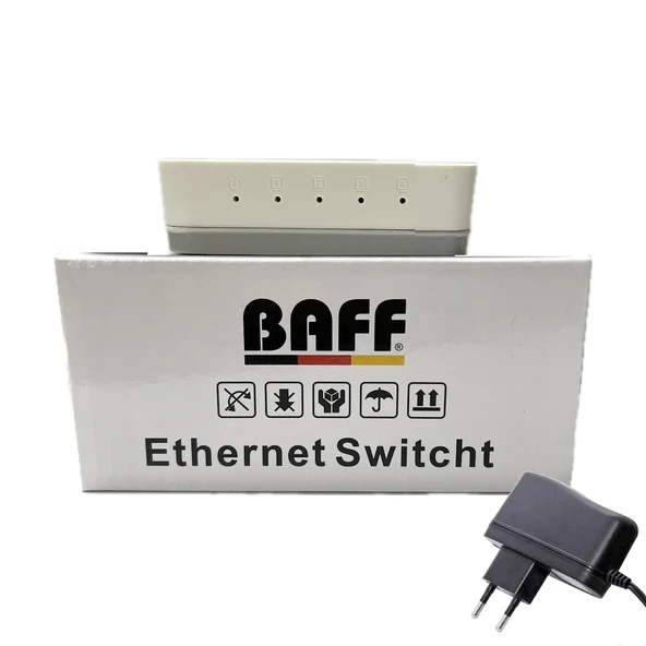 Baff SW-05 5 Port 10/100Mbps Ethernet Switch - 2