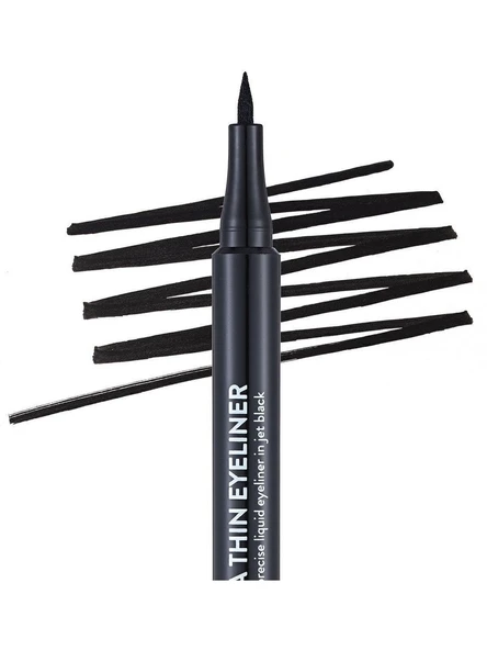 Flormar Ultra Ince Uçlu Eyeliner (SİYAH) - Ultra Thin Eyeliner - 001 Black - 4