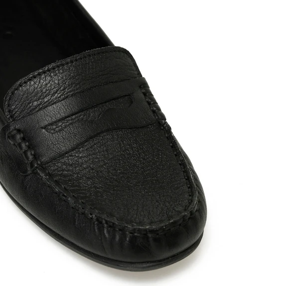 İnci Mari Hakiki Deri Kadın Ayakkabı - Resim 3