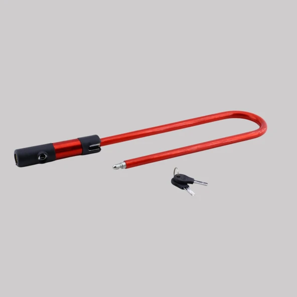 Kilit Direksiyon Motosiklet Bisiklet Kilidi Motorsiklet Halat Zincir Çelik Hırsız Güvenlik 31 cm - 5