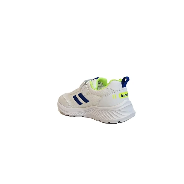 Kinetix Korper Beyaz Laci Erkek Çocuk Hafif Cırtlı Spor Ayakkabı - Resim 4