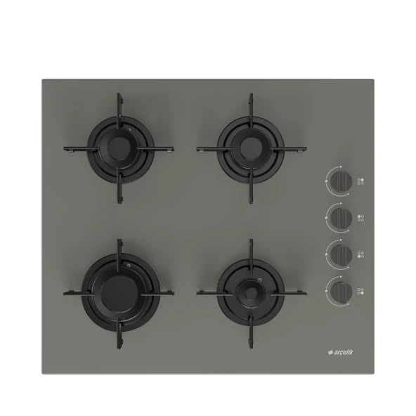 Arçelik YENİ GRİ ÜÇLÜ BUHAR DESTEKLİ CAM ANKASTRE SET (AFC 330 G + OCD T 601 EG + ADE 604-G) - 3