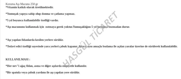 Hsgl Bahçe Ağaç Budama ve Aşı Macunu 250 Gr - 3