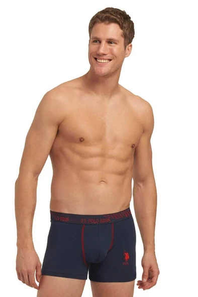 Biyeli Düşük Bel Renkli Boxer 3'lü Paket 80178
