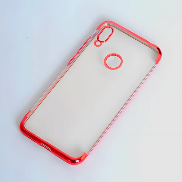 Huawei Honor 8A Kılıf Dört Köşeli Lazer Silikon Kılıf - Resim 5