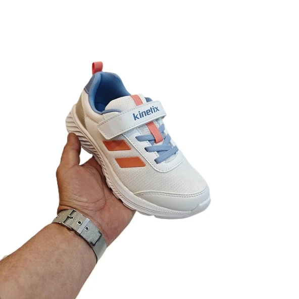 Kinetix Korper Beyaz- Pudra Cırtlı Kız Çocuk Spor Ayakkabı - Resim 6