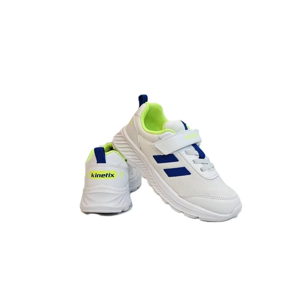 Kinetix Korper Beyaz Laci Erkek Çocuk Hafif Cırtlı Spor Ayakkabı - Resim 2