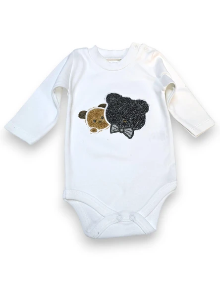 Ayıcıklı Hırkalı Erkek Bebek Takım - 6