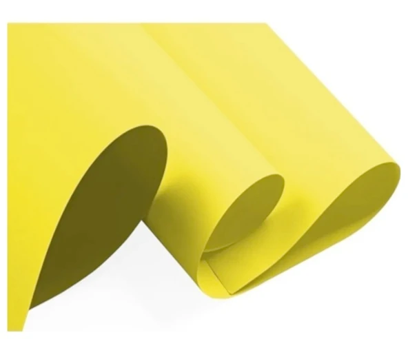 Fon Kartonu 50X70 Sarı 160 gr Rulo Şeklinde - 5 adet ürün görseli 1