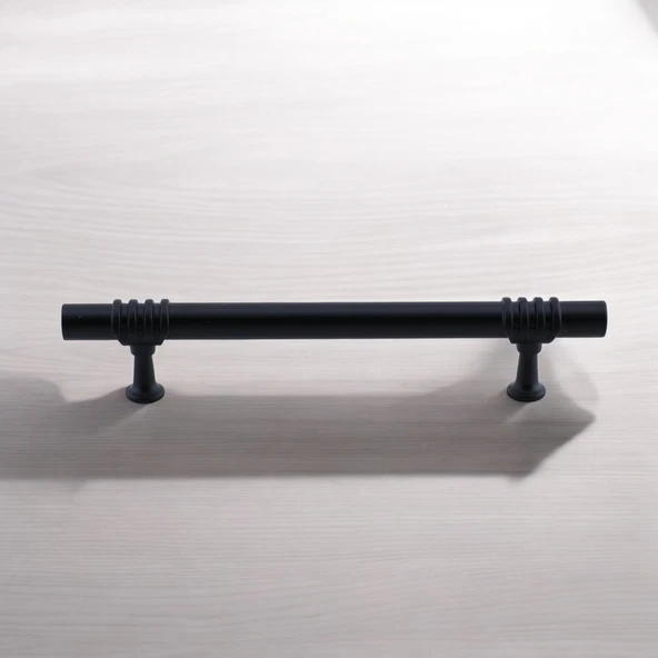 Eylül (128 mm - 12.8 cm) Siyah Metal Mobilya Mutfak Çekmece Dolap Dolabı Kapak Kulbu Kulpu Kulpları - 4