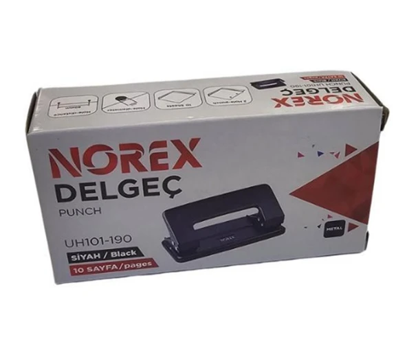 Norex Delgeç 10 Sayfa Siyah