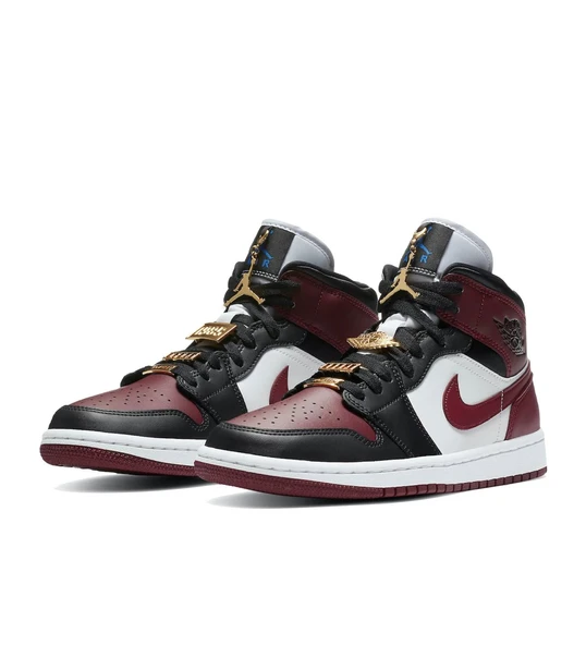 Nike Air Jordan 1 Mid SE Black Dark Beetroot (W) - 2