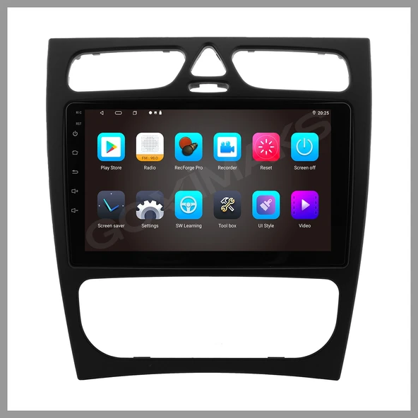 MERCEDES W203 CLK SİYAH 2002-2006 UYUMLU 4 GB RAM 64 GB HAFIZA ANDROID MULTIMEDIA TEYP - Resim 7