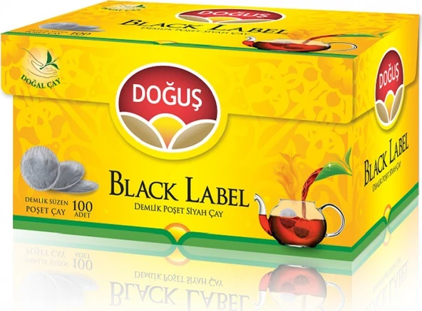 Dogus Black Label Demlik Cay 100 Adet 6 Paket