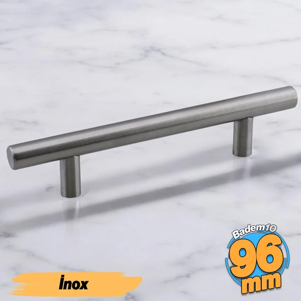 Mia Mojan (96 mm - 9.6 cm) İnox Metal Mobilya Mutfak Çekmece Dolap Dolabı Kulbu Kulpu Kulpları