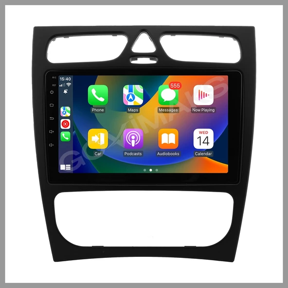 MERCEDES W203 CLK SİYAH 2002-2006 UYUMLU 4 GB RAM 64 GB HAFIZA ANDROID MULTIMEDIA TEYP ürün görseli 1